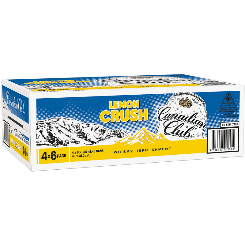 CANADIAN CLUB LEMON CRUSH CANS