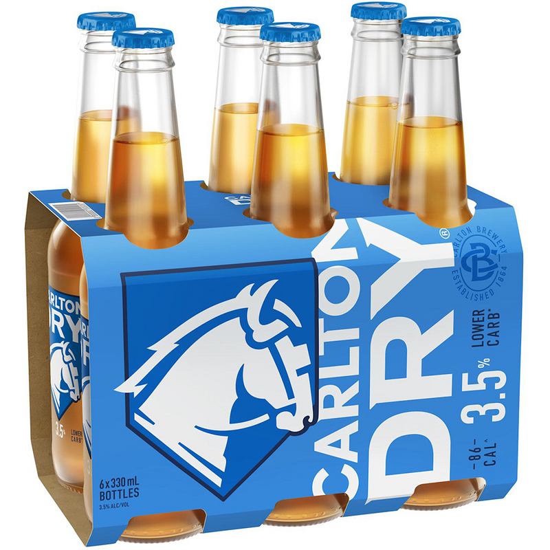 CARLTON DRY 3.5% STUBBIES