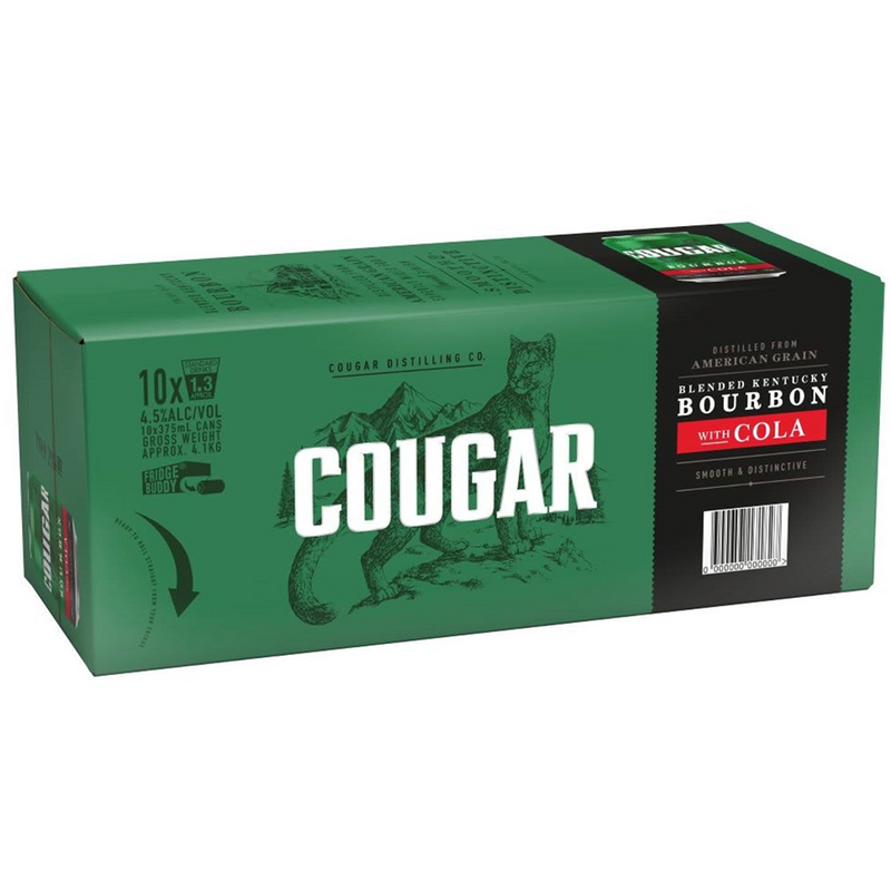 COUGAR & COLA CAN 10PK CANS