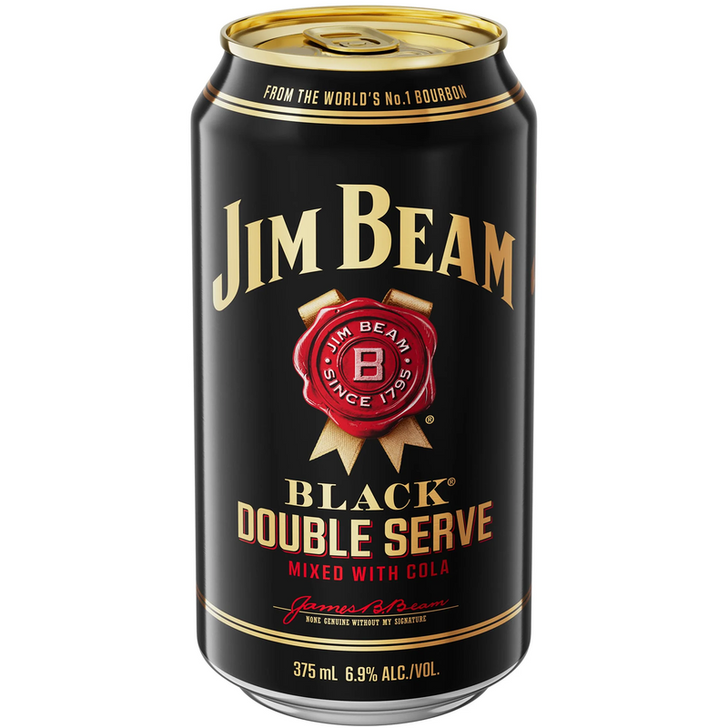 JIM BEAM BLACK & COLA DOUBLE SERVE CANS