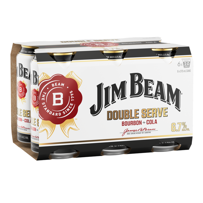 JIM BEAM WHITE & COLA DOUBLE SERVE CANS