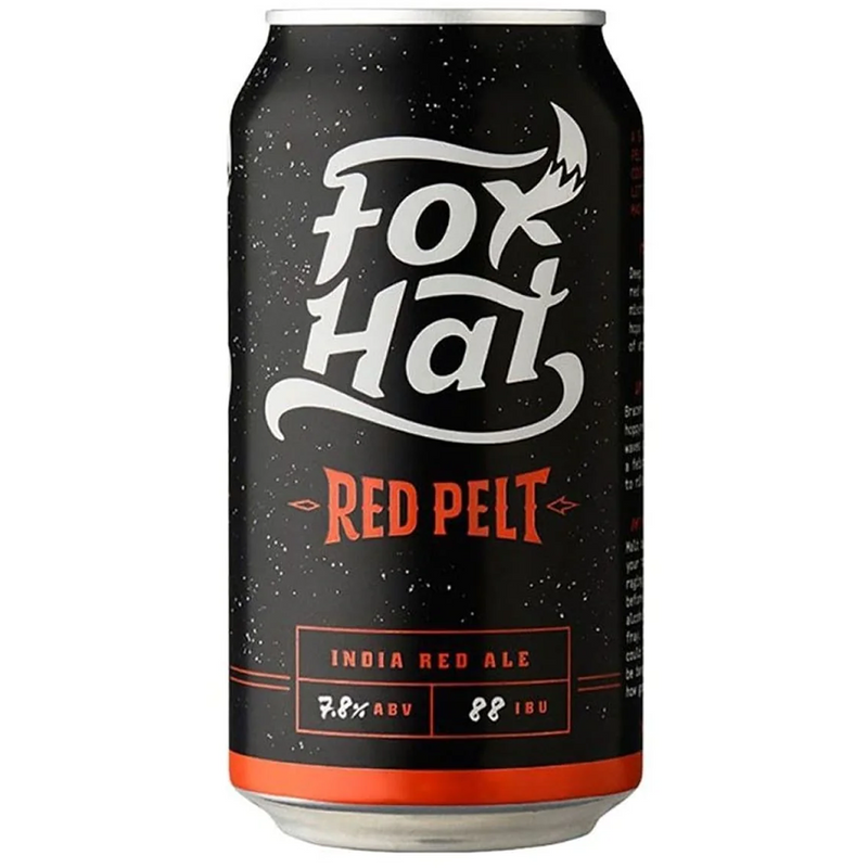 FOX HAT RED PELT ALE CANS