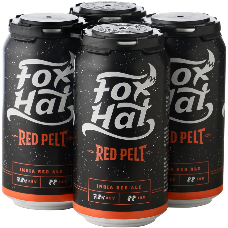 FOX HAT RED PELT ALE CANS