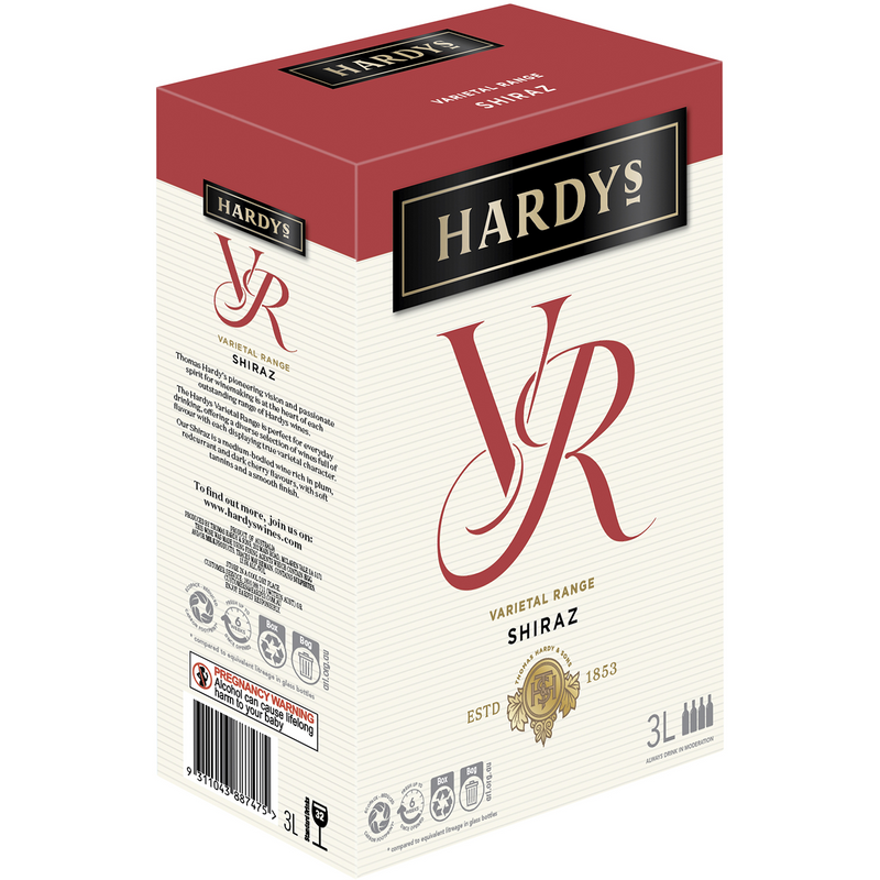 HARDYS VR SHIRAZ 3L