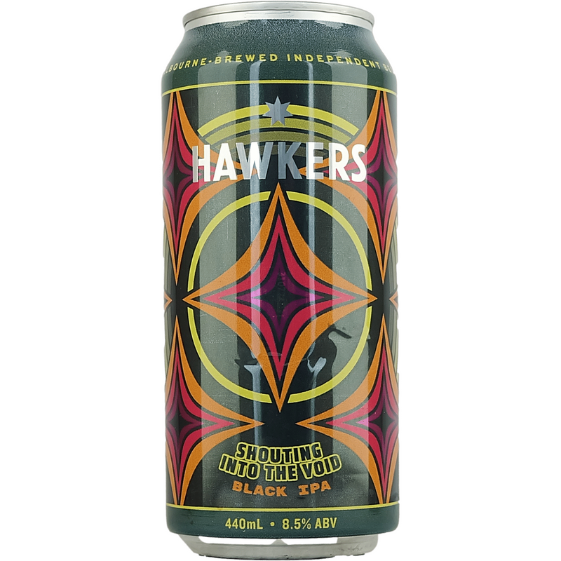 HAWKERS SHOUTING INTO THE VOID BLACK IPA CAN