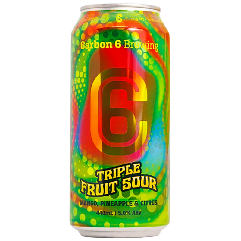 CARBON 6 TRIPLE FRUIT SOUR MANGO, PINEAPPLE AND CITRUS CAN