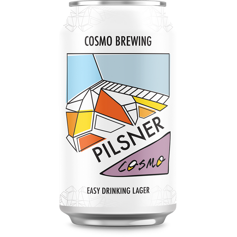 COSMO BREWING PILSNER CANS