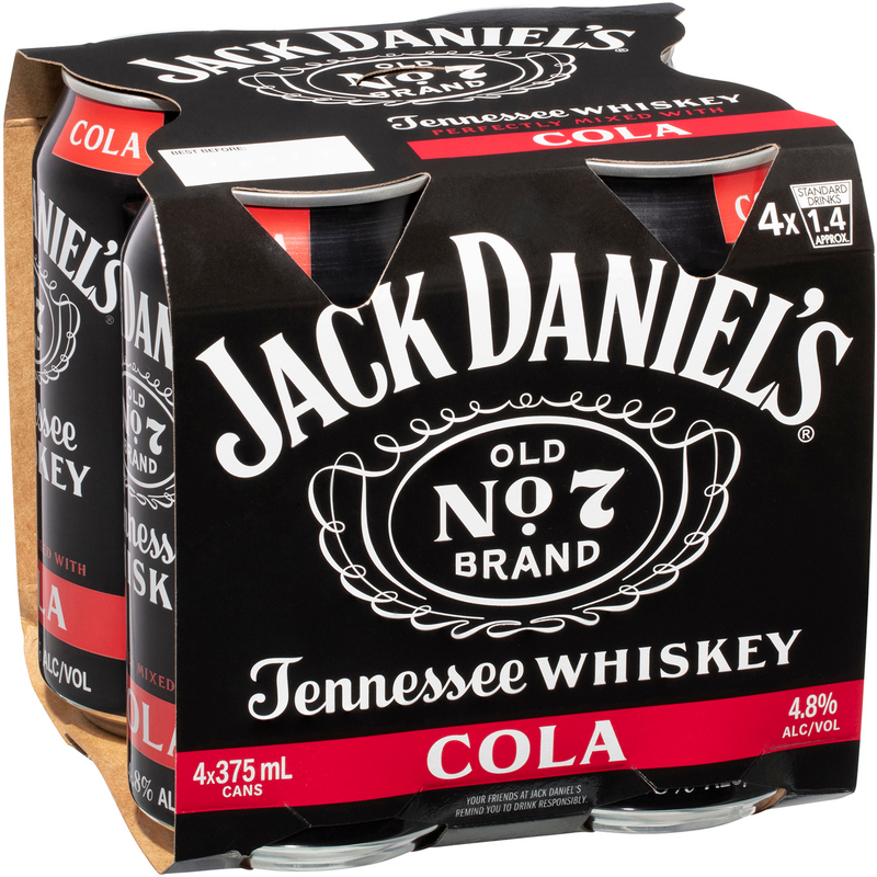 JACK DANIEL'S & COLA CANS