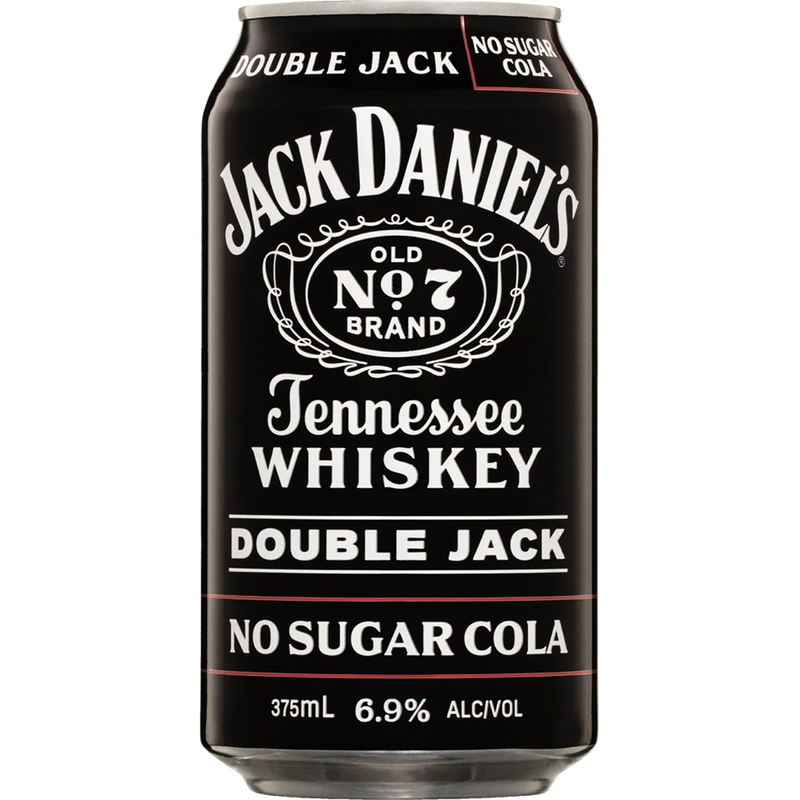 JACK DANIEL'S DOUBLE JACK & COLA ZERO SUGAR CANS