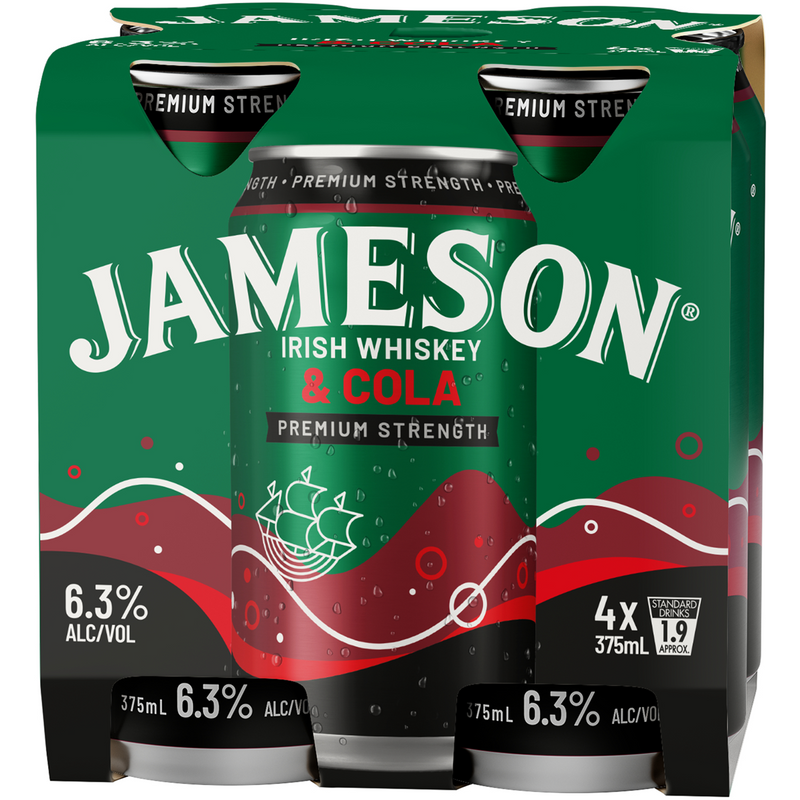 JAMESON & COLA 6.3% CANS