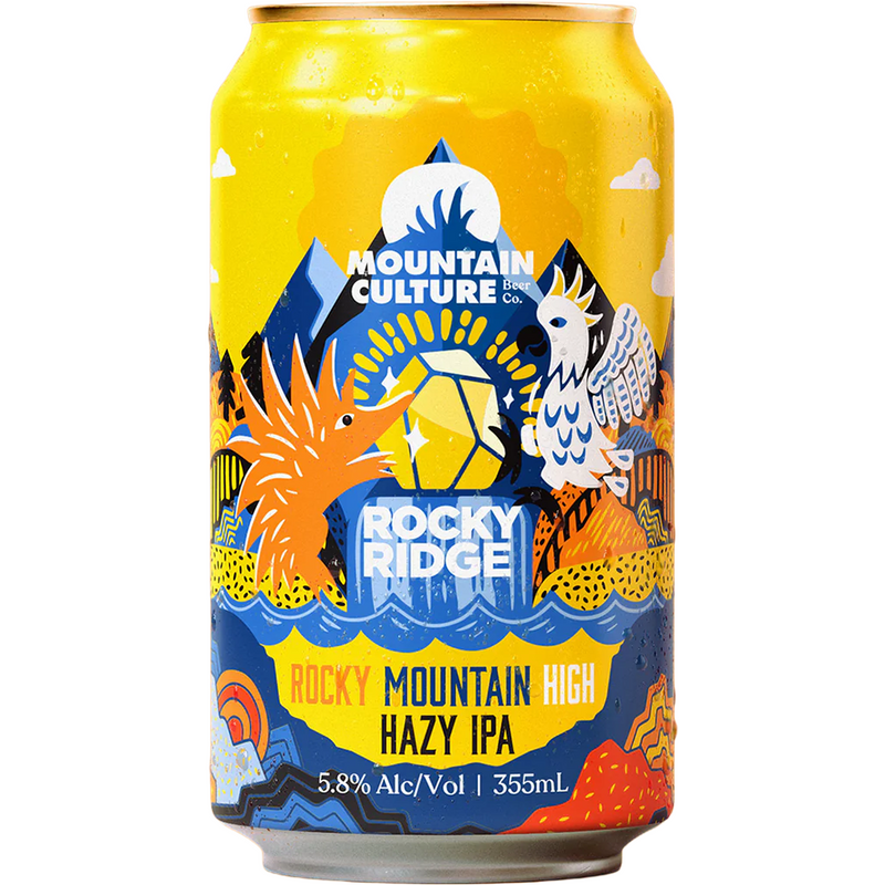 MOUNTAIN CULTURE X ROCKY RIDGE ROCKY MOUNTAIN HIGH HAZY IPA CANS