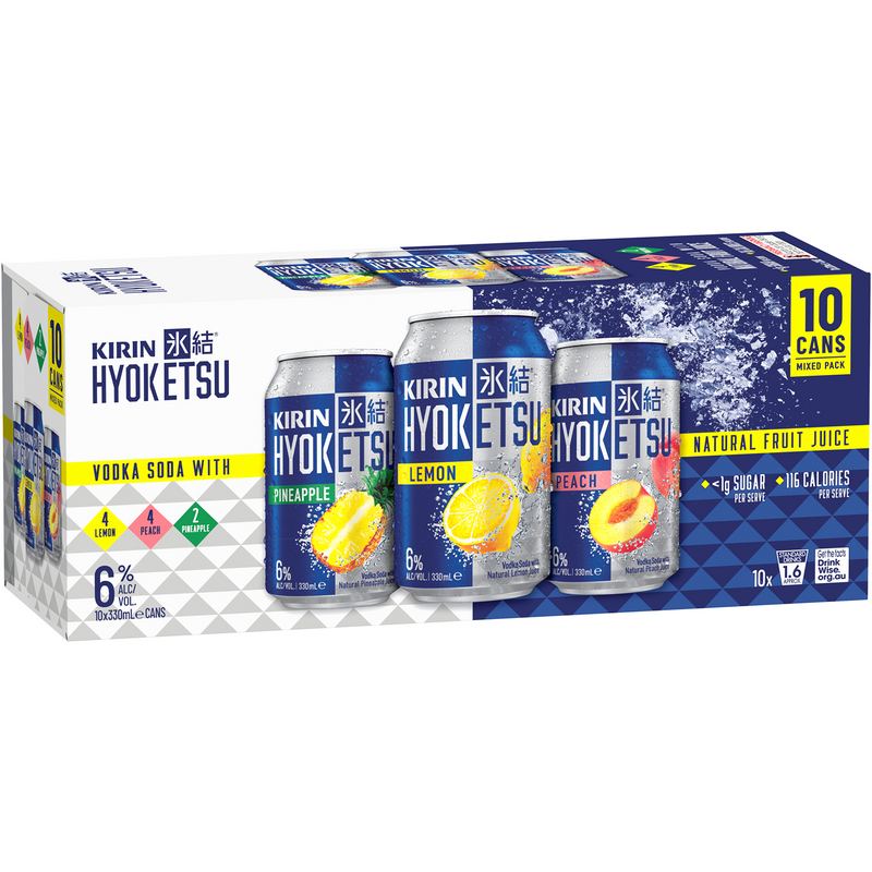 KIRIN HYOKETSU MIXED 6% 10 PACK CANS