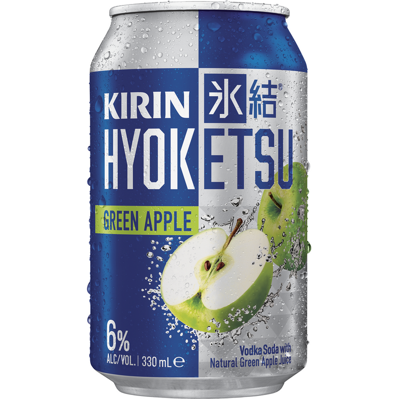 KIRIN HYOKETSU VODKA GREEN APPLE CANS