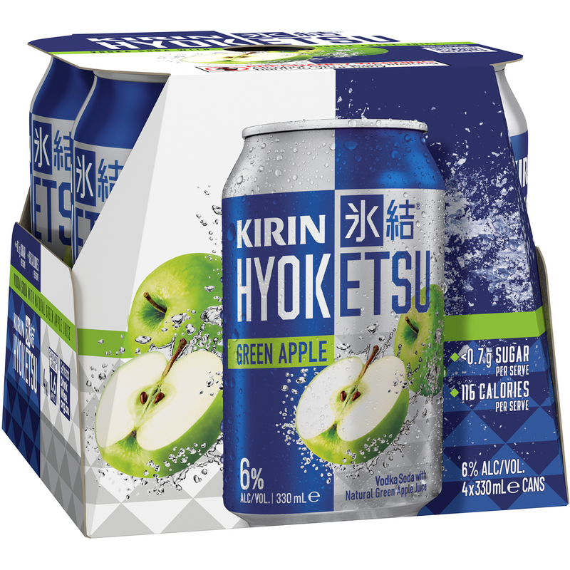 KIRIN HYOKETSU VODKA GREEN APPLE CANS