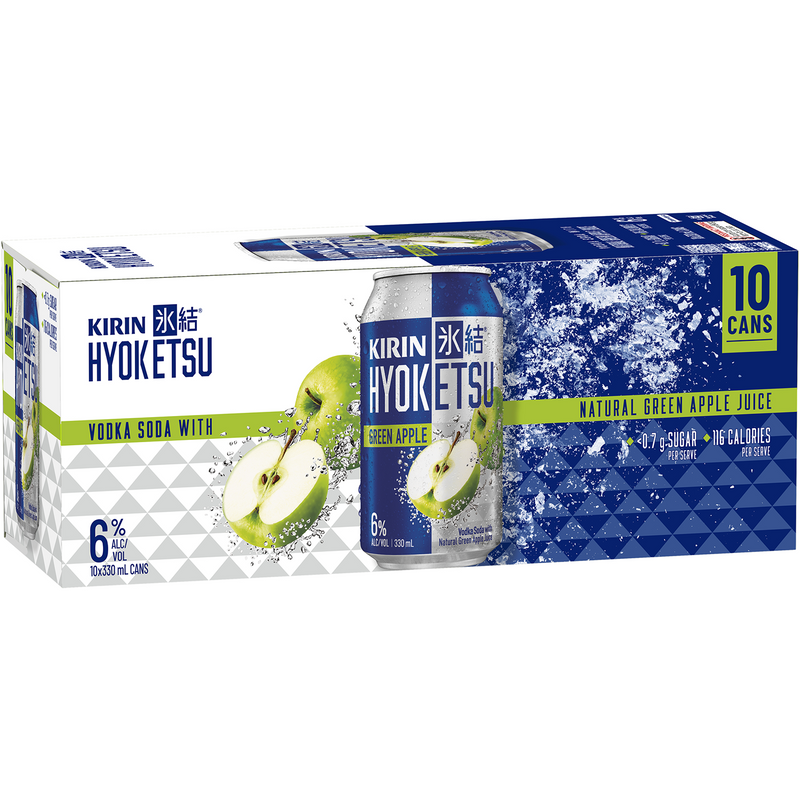 KIRIN HYOKETSU VODKA GREEN APPLE CANS