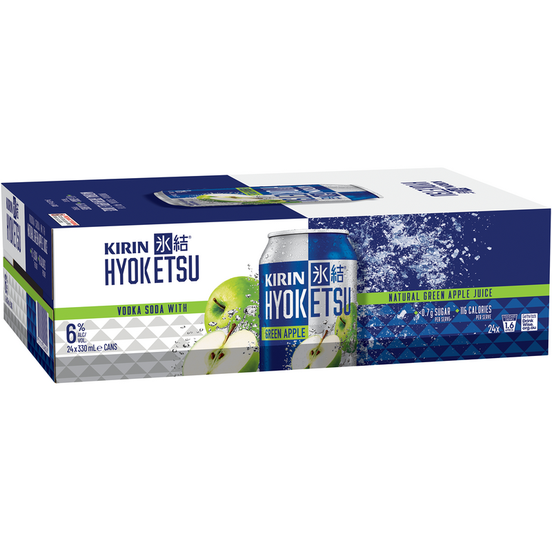 KIRIN HYOKETSU VODKA GREEN APPLE CANS