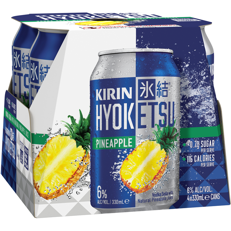 KIRIN HYOKETSU VODKA PINEAPPLE CANS
