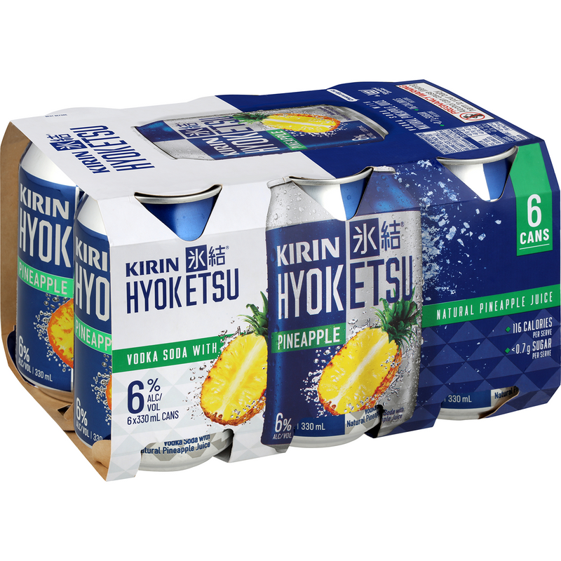 KIRIN HYOKETSU VODKA PINEAPPLE CANS