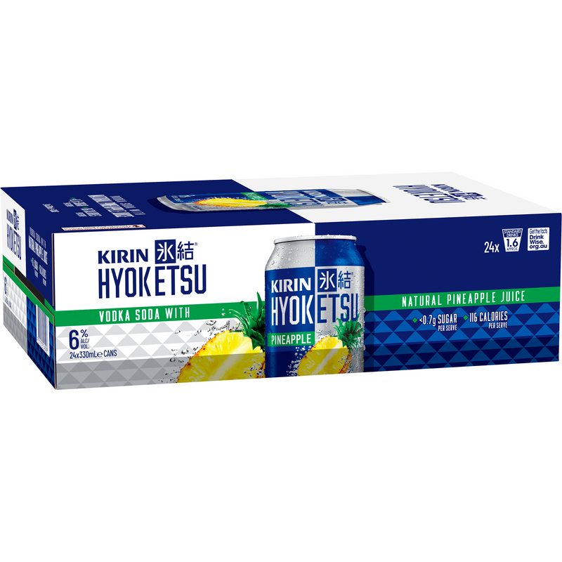 KIRIN HYOKETSU VODKA PINEAPPLE CANS