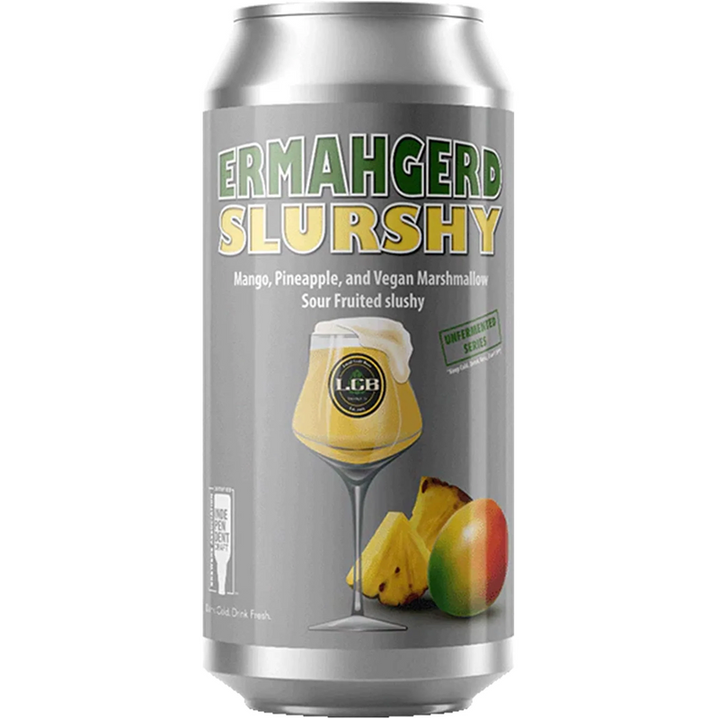 LCB ERMAHGERD SLURSHY MANGO AND PINEAPPLE SOUR CAN