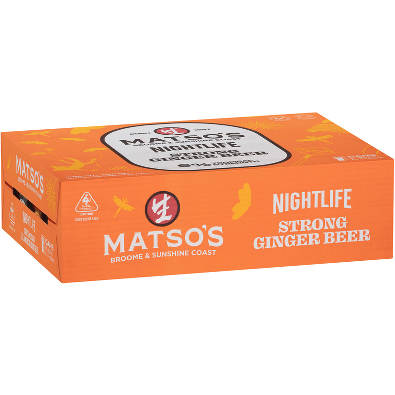 MATSOS NIGHTLIFE GINGER BEER 6% CANS