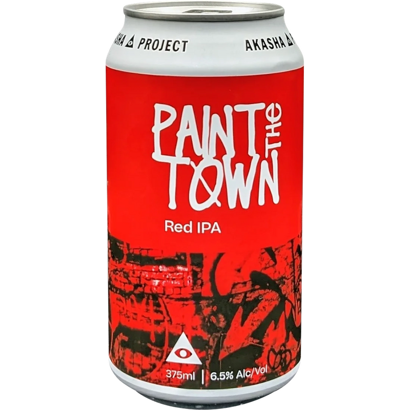 AKASHA PAINT THE TOWN RED RED IPA CANS
