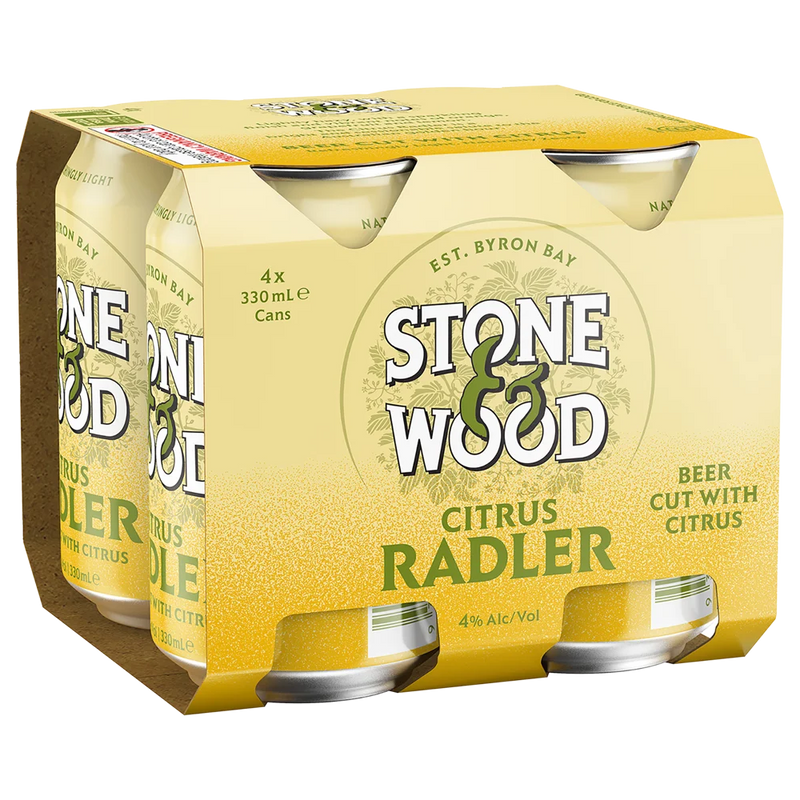 STONE & WOOD RADLER CITRUS BEER CANS
