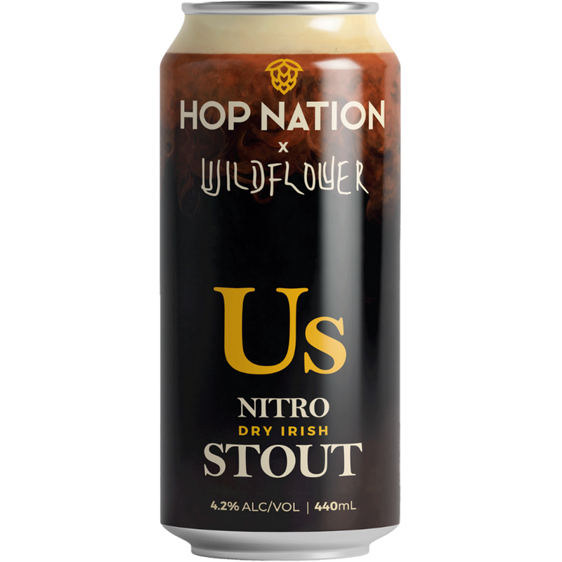 WILDFLOWER X HOP NATION US DRY IRISH STOUT CAN