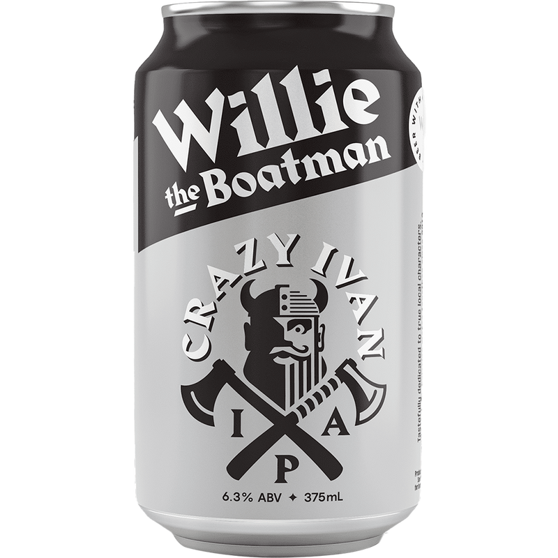 WILLIE THE BOAT CRAZY IVAN IPA CANS