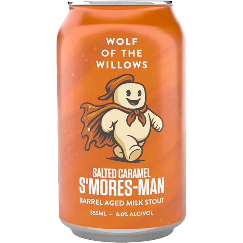 WOLF OF THR WILLOWS SMORES MAN SALTED CARAMEL STOUT CANS