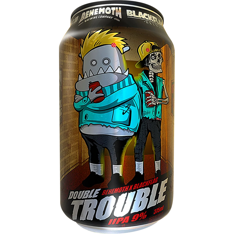 BLACK FLAG X BEHEMOTH DOUBLE TROUBLE DIPA CAN