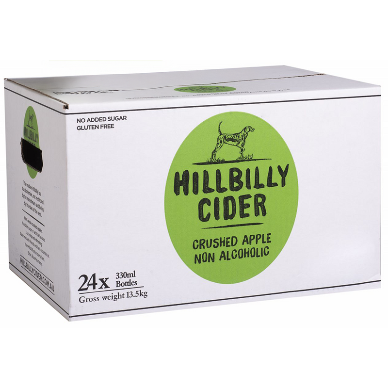 HILLBILLY NON ALCOHOLIC APPLE GINGER BOTTLES