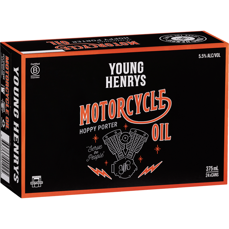 YOUNG HENRYS MOTOR OIL PORTER CAN
