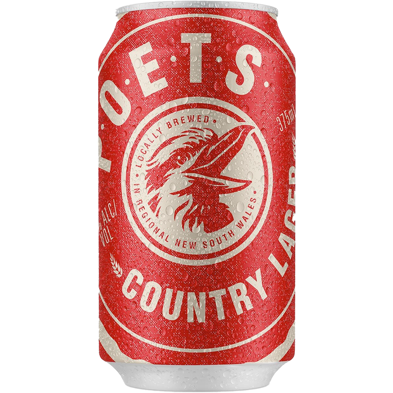 POETS COUNTRY LAGER CANS