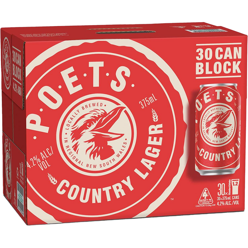 POETS COUNTRY LAGER CANS