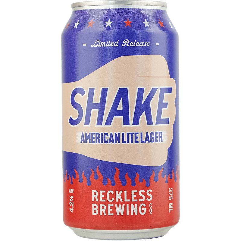 RECKLESS SHAKE AMERICAN LITE LAGER CAN