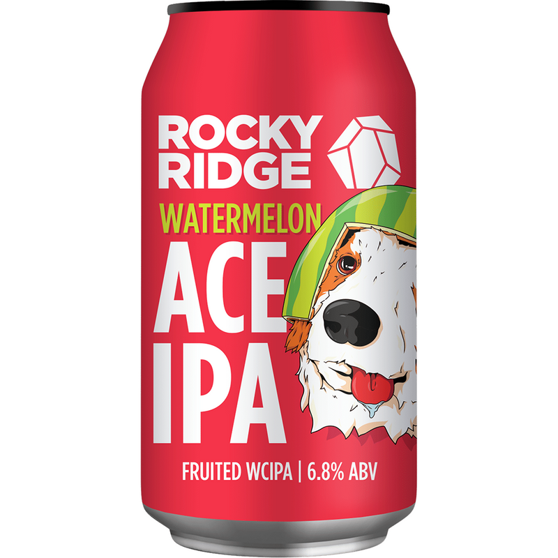 ROCKY RIDGE WATERMELON ACE FRUITED IPA CAN