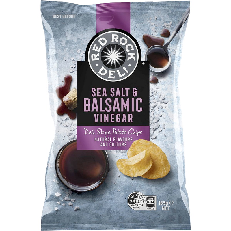 SMITHS RED ROCK SALT & VINEGAR 165g