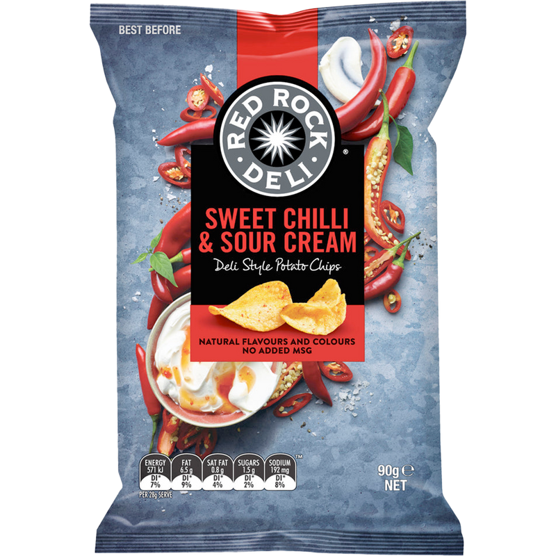 SMITHS RED ROCK S/CHILLI & SOUR CREAM 90g