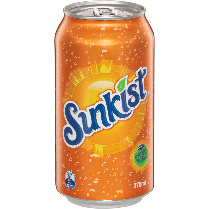SUNKIST SOFT DRINK CAN