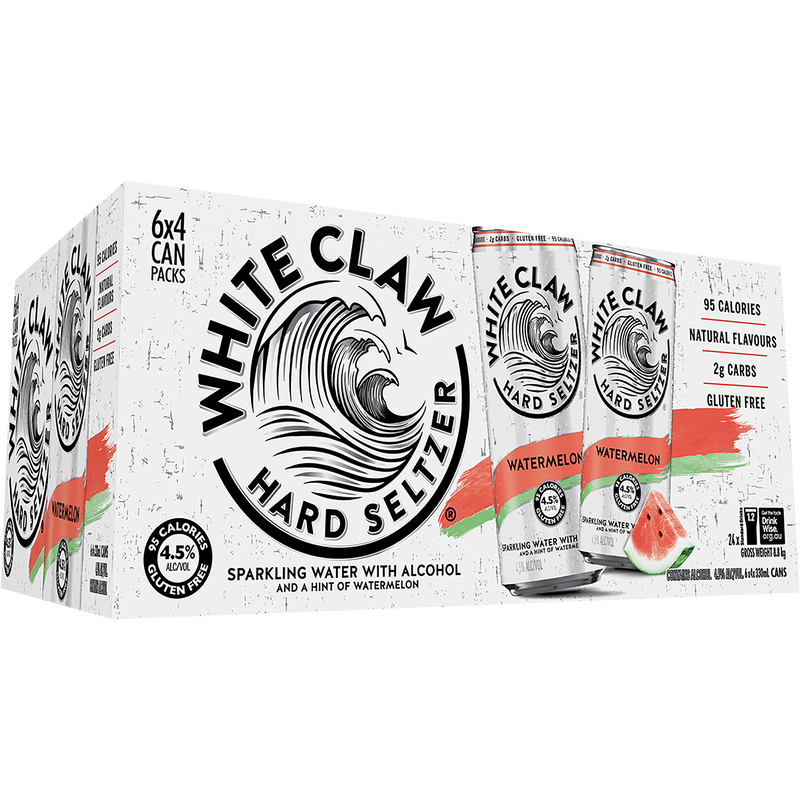 WHITE CLAW WATERMELON SELTZER CAN