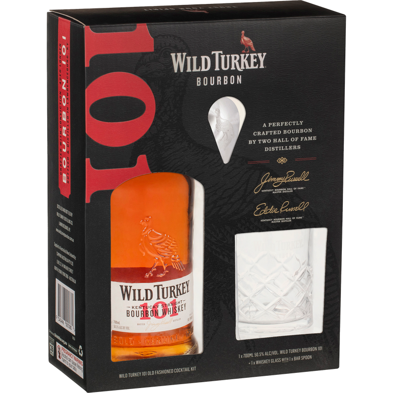 WILD TURKEY 101 GIFT PACK 700ML
