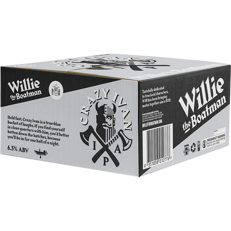 WILLIE THE BOAT CRAZY IVAN IPA CANS