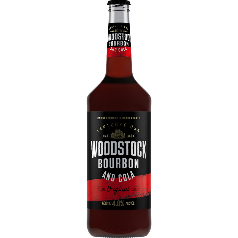 WOODSTOCK & COLA 6% 660ML BOTTLES