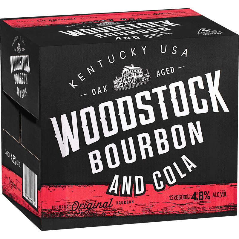 WOODSTOCK & COLA 6% 660ML BOTTLES