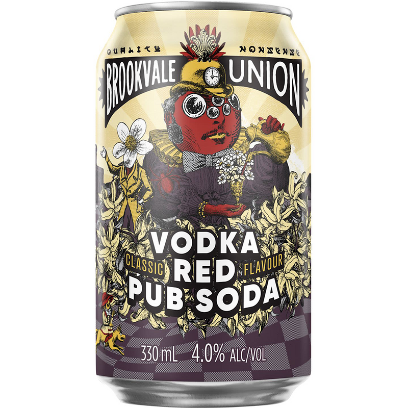 BROOKVALE UNION RED PUB SODA CANS