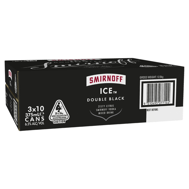 SMIRNOFF ICE DOUBLE BLACK 10PK CANS