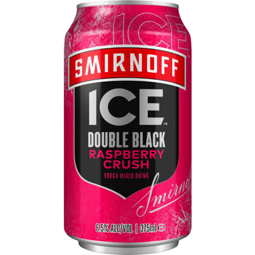 SMIRNOFF ICE DOUBLE BLACK RASPBERRY CRUSH CANS