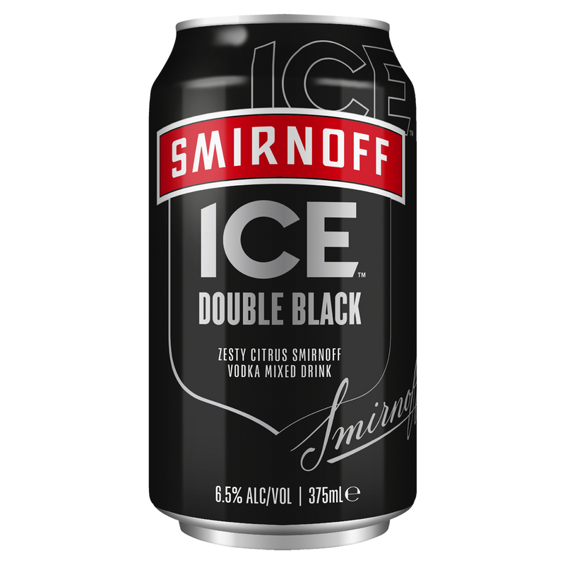 SMIRNOFF ICE DOUBLE BLACK CANS