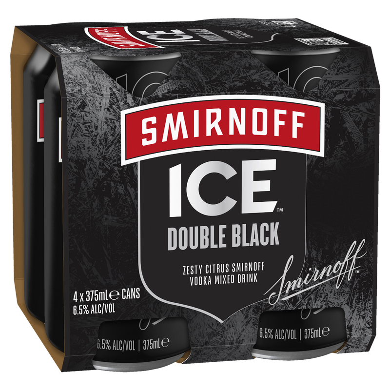 SMIRNOFF ICE DOUBLE BLACK CANS